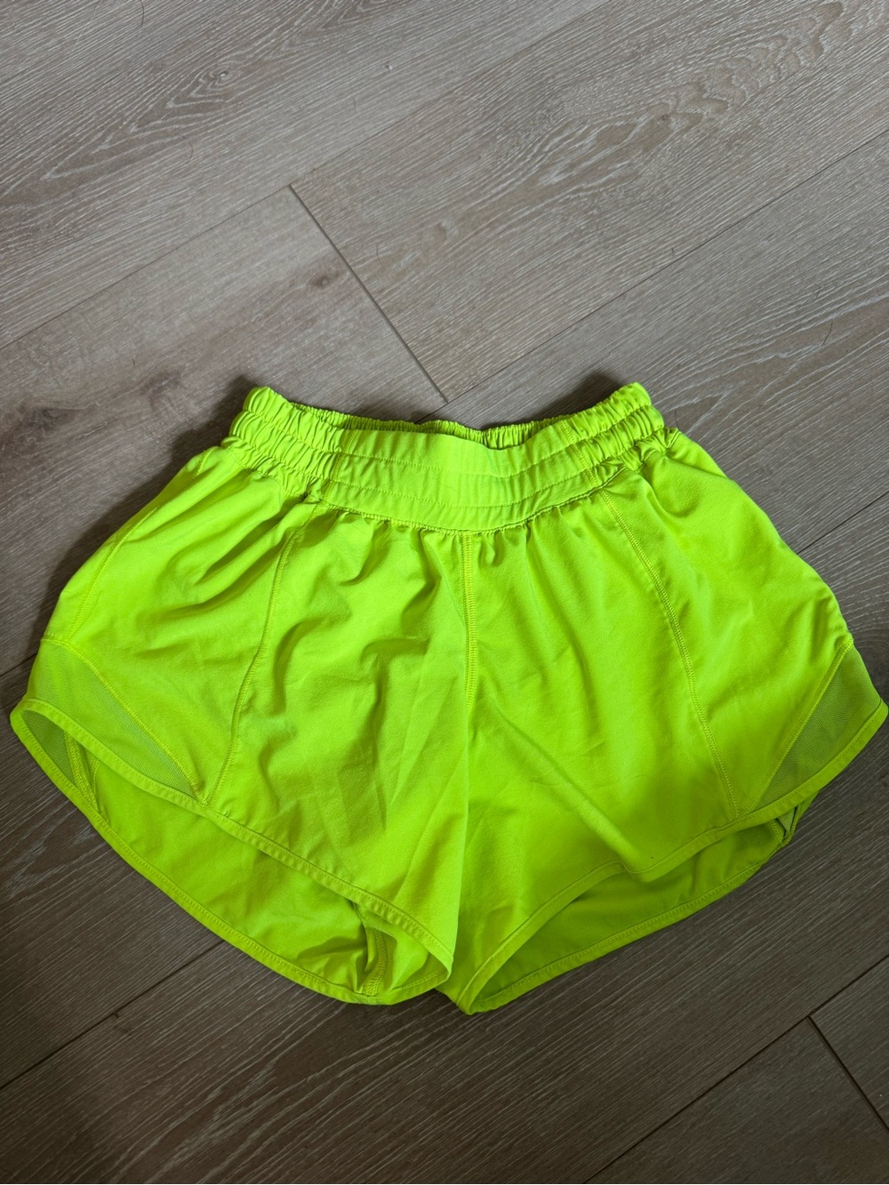 Lululemon Neon Yellow Women's Running Shorts